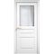 Межкомнатная дверь эмаль Дверцов Алькамо 3 RAL 9003 остеклённая
