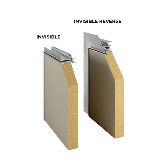 Межкомнатная скрытая дверь под окраску Profil Doors 0PA профиль серая ночь