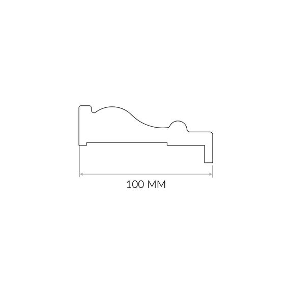 Наличник дверной телескопический Z эмаль Дверцов 100х28 мм