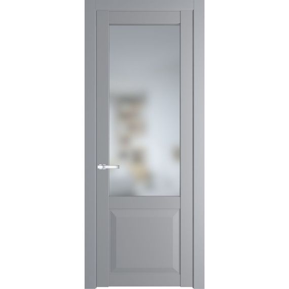 Межкомнатная дверь эмаль Profil Doors 1.2.2PD смоки остеклённая