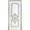 Межкомнатная дверь эмаль Марокко В3 белая патина золото глухая