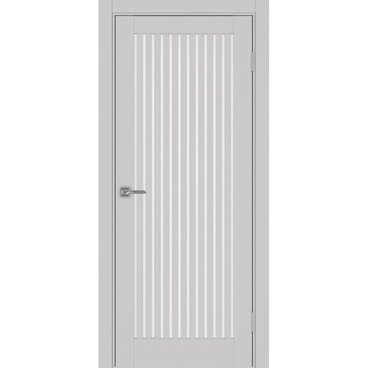 Межкомнатная дверь экошпон Турин 543.2 пепельный остеклённая