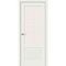 Фото межкомнатной двери эмалит Прима-13.7.0.1 white matt остеклённая
