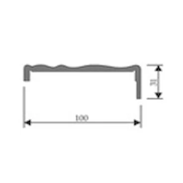 Наличник дверной фигурный телескопический Uberture серия Катунь