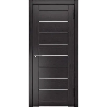 Межкомнатная дверь экошпон Legend ЛУ-7 венге стекло белый триплекс