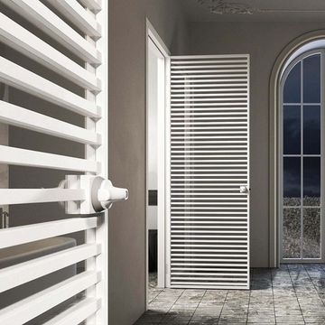 Межкомнатная алюминиевая дверь Loft 11 стекло прозрачное бесцветное