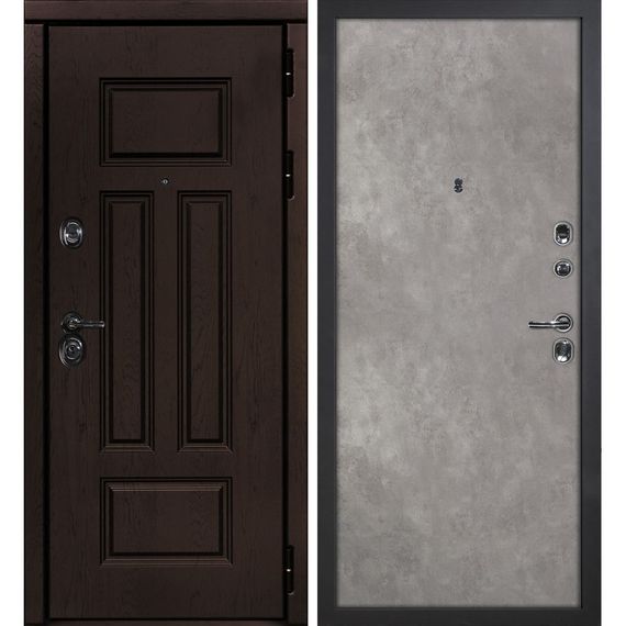 Входная дверь Э2 дуб крафтовый панель гладкая бетон