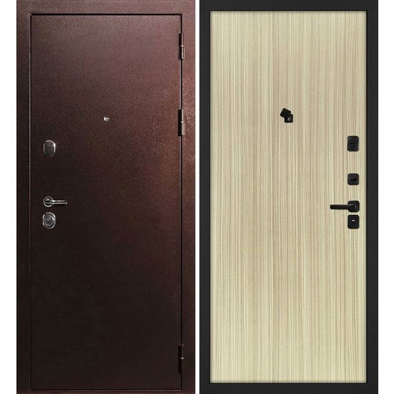 Входная дверь С-3 антик медь панель гладкая эвкалипт австралийский