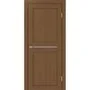 Межкомнатная дверь экошпон Турин 520.121 орех остеклённая