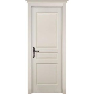 Межкомнатная дверь массив ольхи ОКА Валенсия эмаль слоновая кость глухая