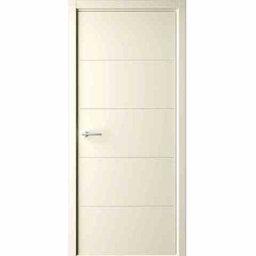 Межкомнатная дверь эмаль Геометрия 4 слоновая кость глухая