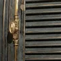 Межкомнатная дверь массив дуба Лофт Генуя RAL 7011 глухая