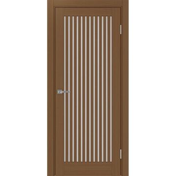 Межкомнатная дверь экошпон Турин 543.2 орех остеклённая