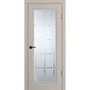 Фото двери экошпон PSU-35 шеллгрей остеклённая