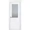 Фото межкомнатной двери эмаль Текона Смальта 06 белая RAL 9003 остеклённая