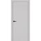 Межкомнатная дверь экошпон Неаполь 1 пепельный кромка ABS глухая