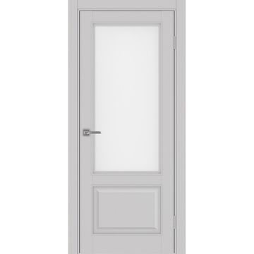 Межкомнатная дверь Тоскана багет 640.21 пепельный со стеклом