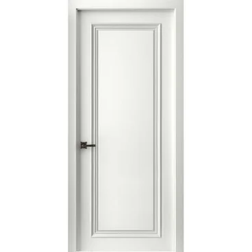 Межкомнатная дверь эмаль Бремен 1 белая глухая