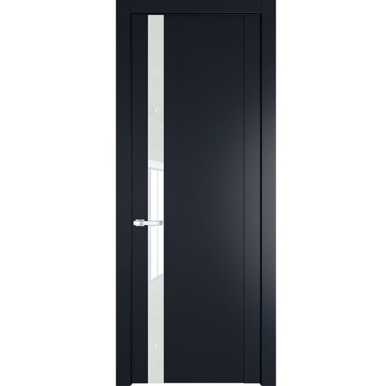 Межкомнатная дверь 1.2P нэви блу остеклённая