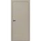 Межкомнатная дверь ПЭТ Silk мокко кромка ABS чёрная