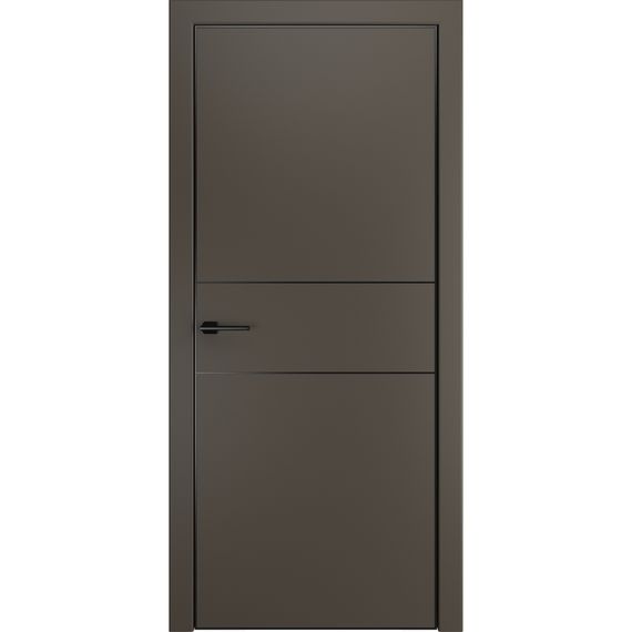 Фото двери пэт Премьер-3 антрацит AL Black глухая