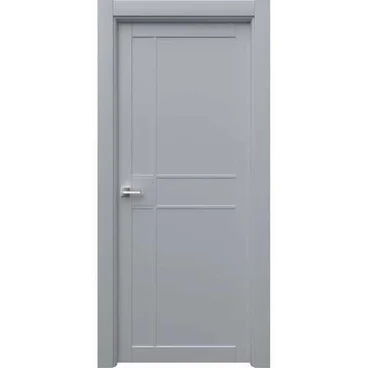 Межкомнатная дверь эмаль Ронда 2 RAL 7047 глухая