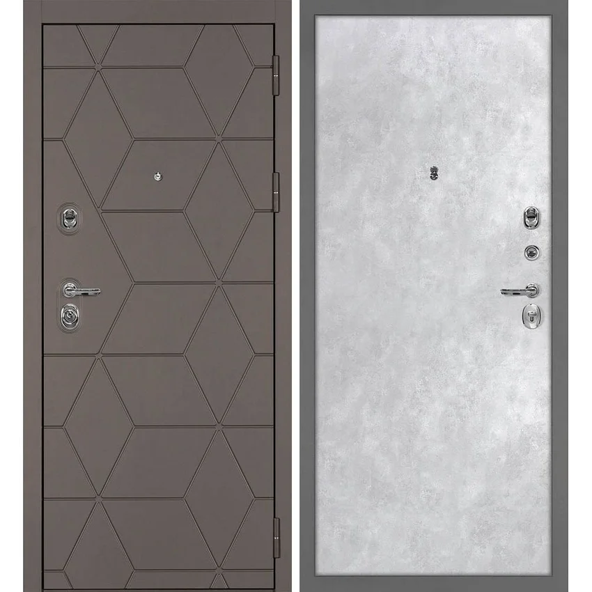 Входная дверь Тетра-181 панель гладкая бетон
