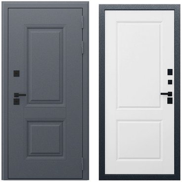 Входная уличная дверь Арктика капучино внутри