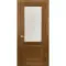 Межкомнатная дверь шпон Прованс 12 светлый орех со стеклом