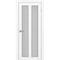 Межкомнатная дверь экошпон Турин 521.22 белый снежный остеклённая