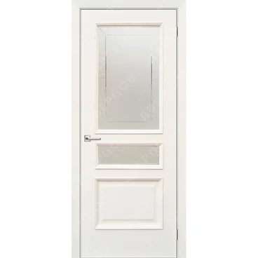 Межкомнатная дверь шпон Асти ясень карамельный остеклённая