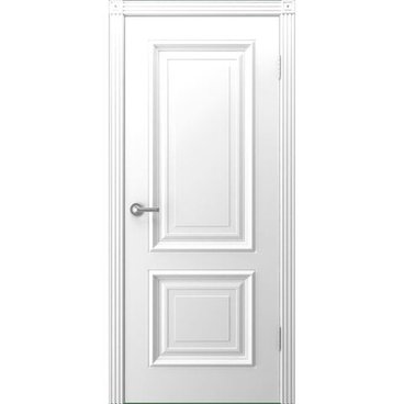 Межкомнатная дверь эмаль Акцент белая глухая