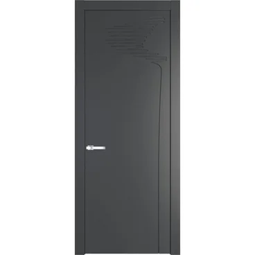 Межкомнатная дверь 25PW графит глухая