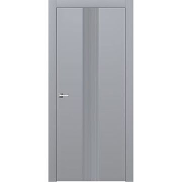 Межкомнатная дверь эмаль Ofram Линнея 5 серая глухая