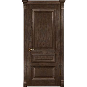 Межкомнатная дверь шпон Luxor Фараон 2 дуб морёный глухая
