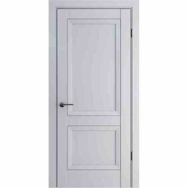 Межкомнатная дверь экошпон ДП-61 silver gray глухая