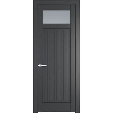 Межкомнатная дверь 3.3.2PM графит остеклённая