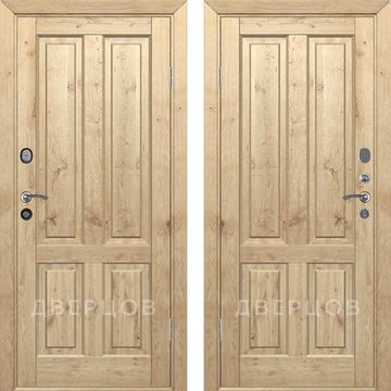 Входная дверь из массива дуба Дверцов Авиано с сучками без отделки