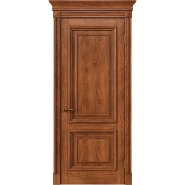 Межкомнатная дверь массив дуба Alvero Екатерина орех глухая