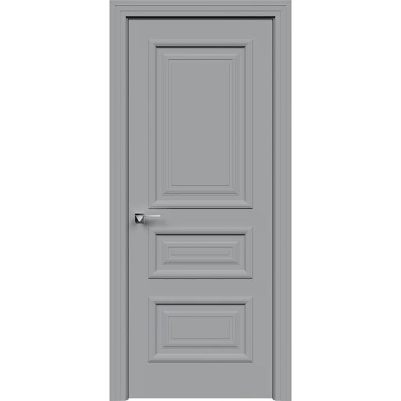 Фото межкомнатной двери эмаль Прованс 3 серая глухая