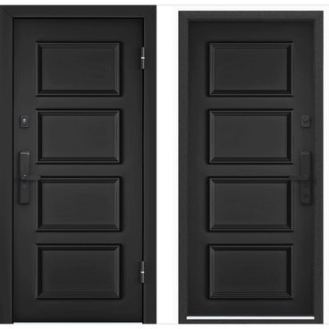 Входная дверь Cyber CBR-12 ЛКП чёрное CBR-12 ЛКП чёрное