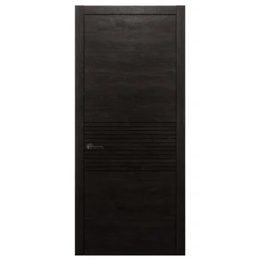 Межкомнатная дверь массив дуба Alvero Флэт-II винтаж глухая