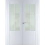 Фото двустворчатой распашной двери Кобальт 21 магнолия остеклённая