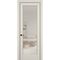 Фото межкомнатной двери керамик SC 2 жемчужный остеклённая