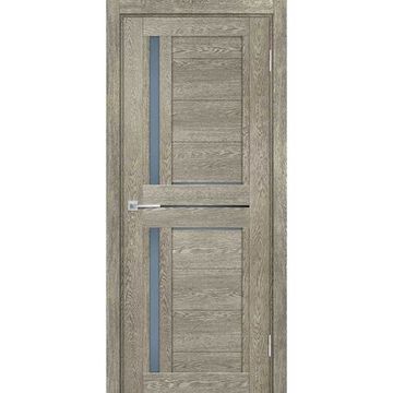 Межкомнатная дверь экошпон Мариам Техно-804 гриджио стекло сатинат графит