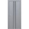 Межкомнатная дверь эмаль Ofram Линнея 5 серая с молдингом глухая