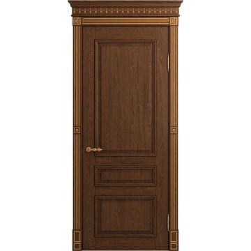 Межкомнатная дверь массив ясеня Viporte Рим кофе глухая