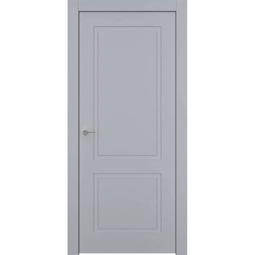 Межкомнатная дверь эмаль Ofram Классика 2 RAL 7047 глухая