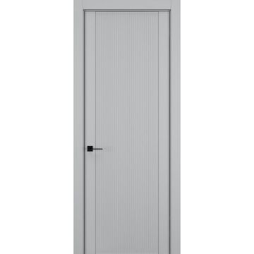 Межкомнатная дверь керамик FL 2 шеллак серый глухая