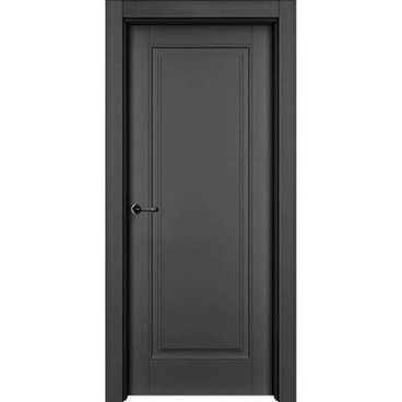 Противопожарная дверь Оксфорд чёрная эмаль EIS60